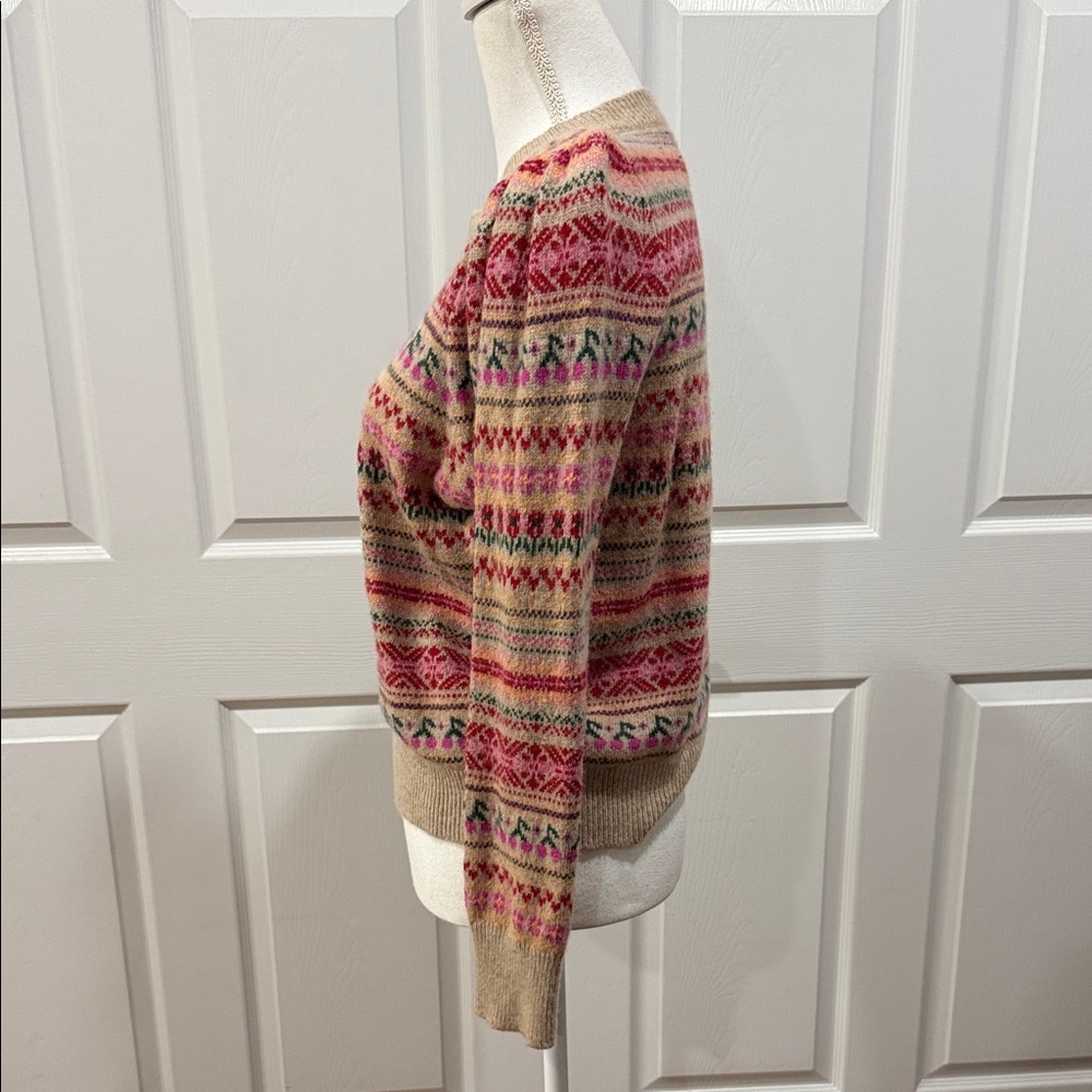 J. Crew Women's Vibrant Patterned Sweater - Picture 3 of 9